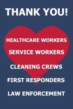 Picture of Thank You Healthcare Workers Sandwich Board Signs 872213479