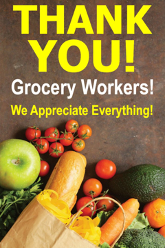 Picture of Thank You Healthcare Workers Sandwich Board Signs 872348960