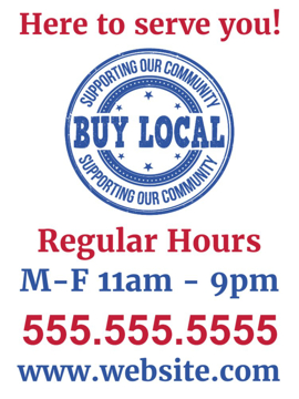 Picture of Support Local Signs 872187040