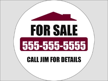 Picture of Circle Shaped Signs 877403593