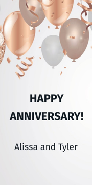 Picture of 24" x 12" Anniversary 6