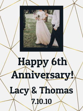 Picture of 24" x 18" Anniversary 4