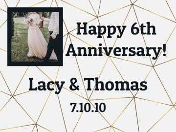 Picture of 9" x 12" Anniversary 4