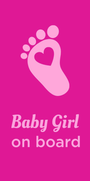 Picture of 24" x 12" Baby On Board 4