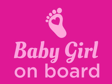 Picture of 9" x 12" Baby On Board 4