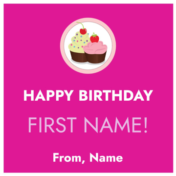 Picture of 24" x 24" Birthday 8