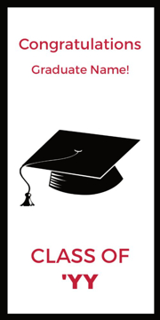 Picture of 24" x 12" Graduation 12