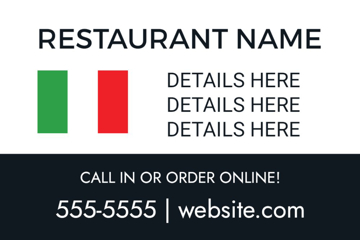 Picture of 12" x 18" Restaurant 20