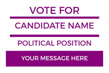 Picture of 12" x 18" Political Campaign 20