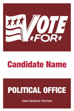 Picture of 18" x 12" Political Campaign 12