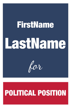 Picture of 18" x 12" Political Campaign 13