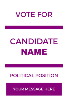 Picture of 18" x 12" Political Campaign 20