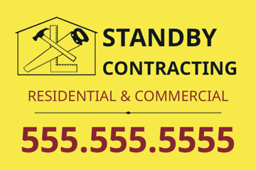 Picture of 12" x 18" Contractor Services 3772506