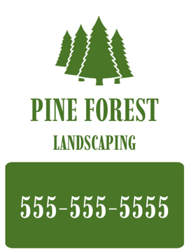 Picture of 24" x 18" Landscaping Services 948773