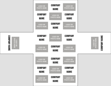 Picture of 4 Sided Fitted Table Throw 38 - 4ft