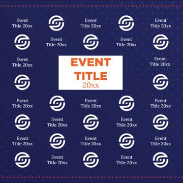 Picture of Repeating Logo 3 - 8ft x 8ft