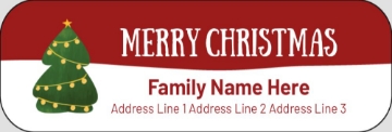 Picture of Holiday Return Address Label 1