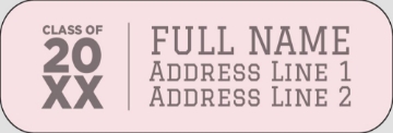 Picture of Graduation Return Address Label 8