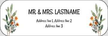Picture of Wedding Return Address Label 4