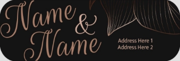 Picture of Wedding Return Address Label 7