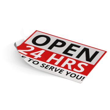 Picture of 18" x 24" Static Window Clings PFF