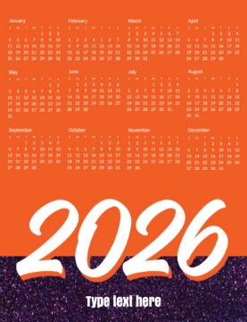 Picture of Magnetic Calendar 4 - Vertical