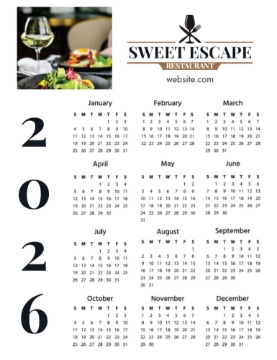 Picture of Magnetic Calendar 9 - Vertical