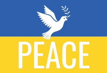 Picture of Ukraine Flag With Dove