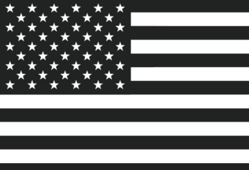 Picture of Black/White American Flag- 2x3